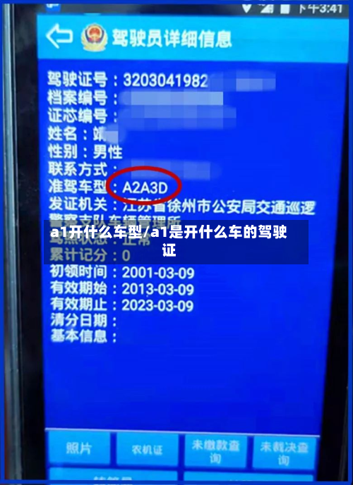 a1开什么车型/a1是开什么车的驾驶证