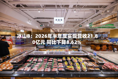 冰山B:2026年半年度实现营收21.80亿元 同比下降8.62%-第2张图片
