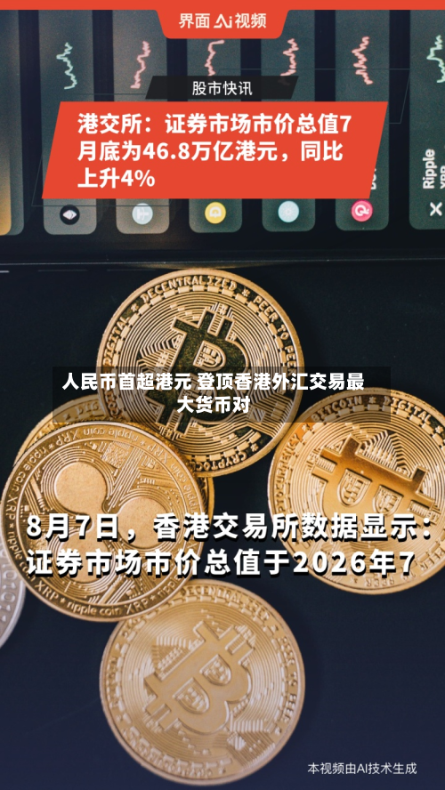 人民币首超港元 登顶香港外汇交易最大货币对-第2张图片