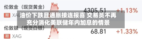 油价下跌且通胀接连报喜 交易员不再充分消化美联储年内加息的情景-第1张图片