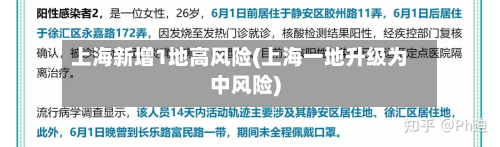 上海新增1地高风险(上海一地升级为中风险)-第2张图片