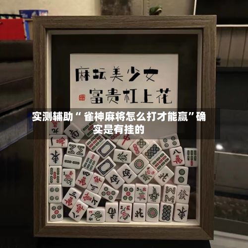 实测辅助“ 雀神麻将怎么打才能赢”确实是有挂的-第1张图片
