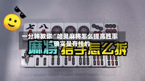 一分钟教你“哈灵麻将怎么提高胜率”确实是有挂的