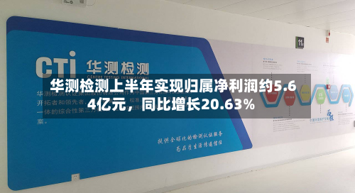 华测检测上半年实现归属净利润约5.64亿元	，同比增长20.63%-第3张图片