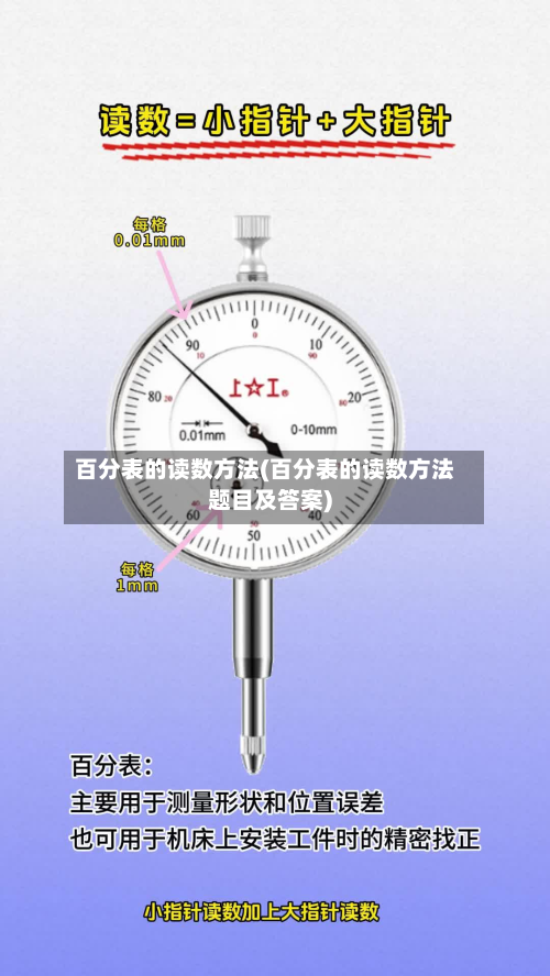 百分表的读数方法(百分表的读数方法题目及答案)
