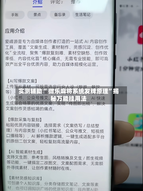 实测辅助“ 微乐麻将系统发牌原理”揭秘万能挂用法-第3张图片