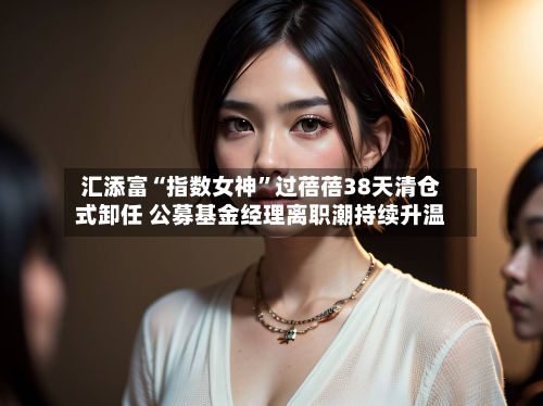 汇添富“指数女神	”过蓓蓓38天清仓式卸任 公募基金经理离职潮持续升温-第2张图片