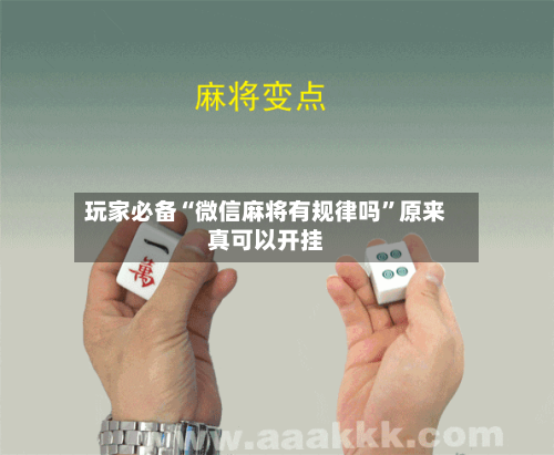 玩家必备“微信麻将有规律吗”原来真可以开挂-第2张图片