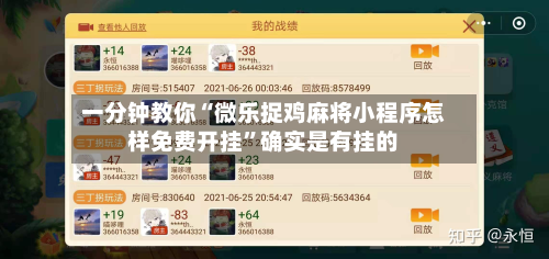 一分钟教你“微乐捉鸡麻将小程序怎样免费开挂	”确实是有挂的-第3张图片