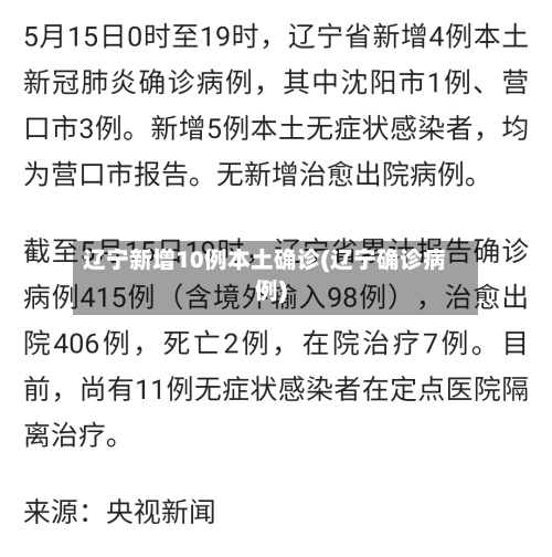 辽宁新增10例本土确诊(辽宁确诊病例)-第2张图片