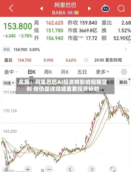 花旗：阿里巴巴AI投资将影响短期盈利 但仍是该领域重要投资标的