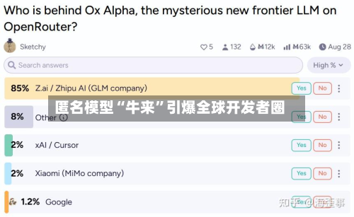 匿名模型“牛来	”引爆全球开发者圈-第2张图片