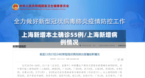 上海新增本土确诊55例/上海新增病例情况
