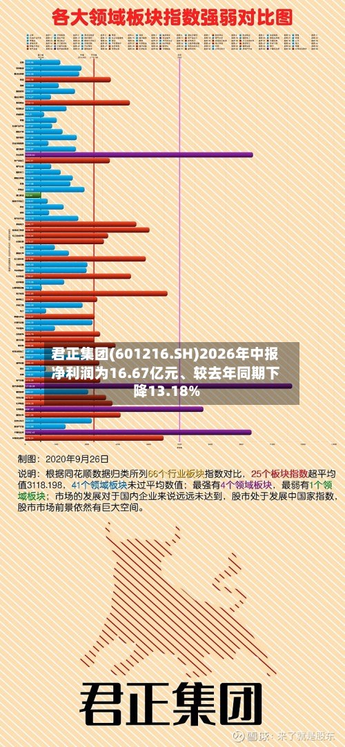 君正集团(601216.SH)2026年中报净利润为16.67亿元、较去年同期下降13.18%-第2张图片