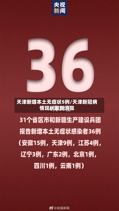 天津新增本土无症状5例/天津新冠病情现状最新消息-第2张图片