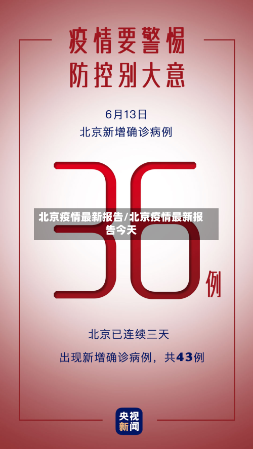 北京疫情最新报告/北京疫情最新报告今天