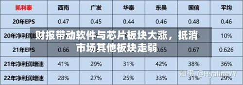 财报带动软件与芯片板块大涨，抵消市场其他板块走弱-第2张图片