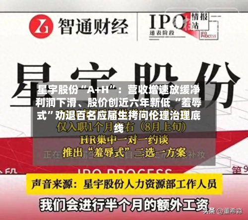 星宇股份“A+H	”：营收增速放缓净利润下滑、股价创近六年新低 “羞辱式”劝退百名应届生拷问伦理治理底线-第2张图片