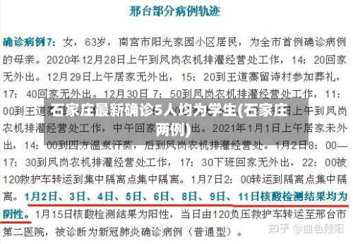 石家庄最新确诊5人均为学生(石家庄两例)