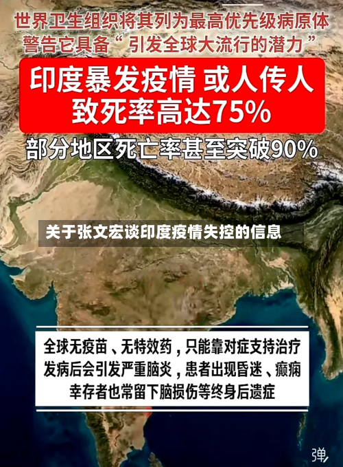 关于张文宏谈印度疫情失控的信息