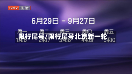 限行尾号/限行尾号北京新一轮-第2张图片