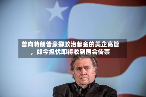 曾向特朗普豪掷政治献金的美企高管，如今担忧即将收到国会传票-第1张图片