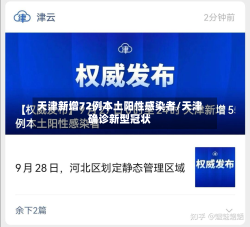 天津新增72例本土阳性感染者/天津确诊新型冠状