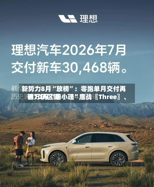 新势力8月“放榜”：零跑单月交付再破10万 “蔚小理	”鏖战〖Three〗	、四万辆区间-第2张图片