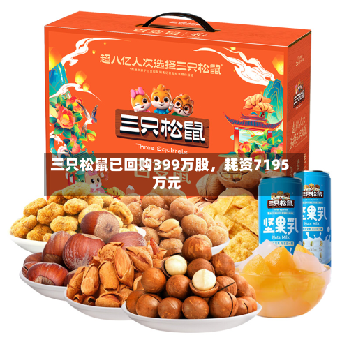 三只松鼠已回购399万股	，耗资7195万元-第2张图片