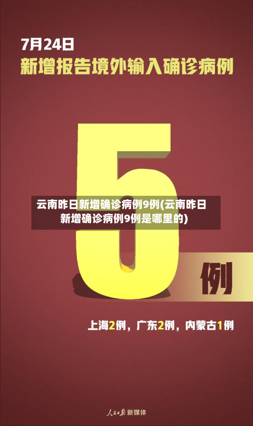 云南昨日新增确诊病例9例(云南昨日新增确诊病例9例是哪里的)-第2张图片