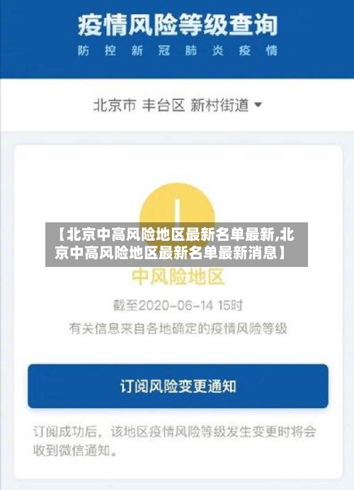 【北京中高风险地区最新名单最新,北京中高风险地区最新名单最新消息】-第2张图片