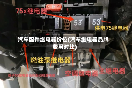 汽车配件继电器价位(汽车继电器品牌费用对比)