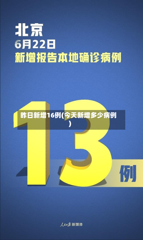 昨日新增16例(今天新增多少病例)