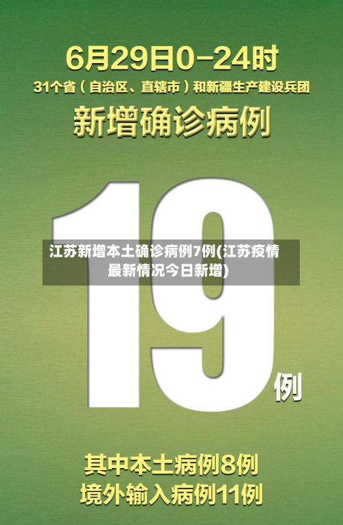 江苏新增本土确诊病例7例(江苏疫情最新情况今日新增)-第2张图片