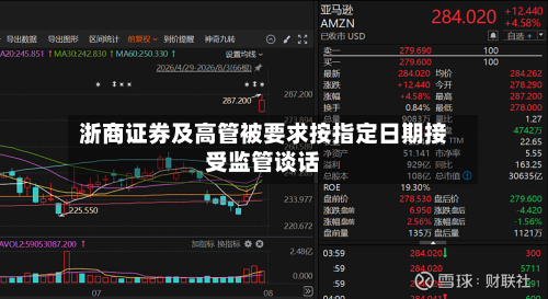 浙商证券及高管被要求按指定日期接受监管谈话