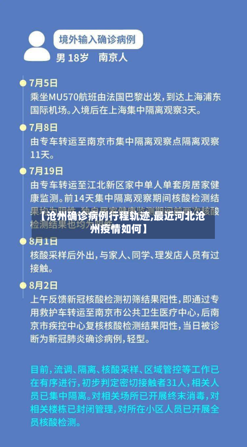 【沧州确诊病例行程轨迹,最近河北沧州疫情如何】