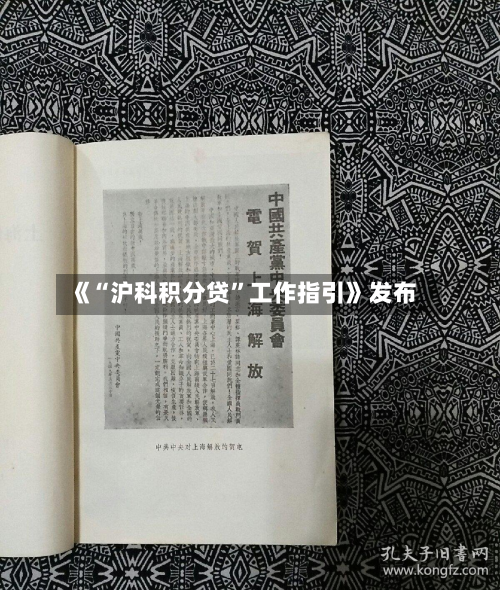 《“沪科积分贷”工作指引》发布-第2张图片