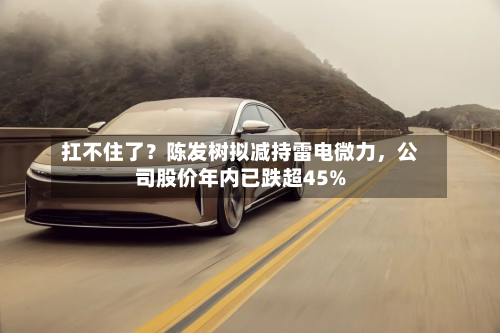 扛不住了？陈发树拟减持雷电微力	，公司股价年内已跌超45%-第3张图片