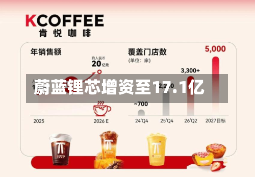 蔚蓝锂芯增资至17.1亿