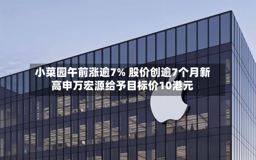 小菜园午前涨逾7% 股价创逾7个月新高申万宏源给予目标价10港元-第1张图片
