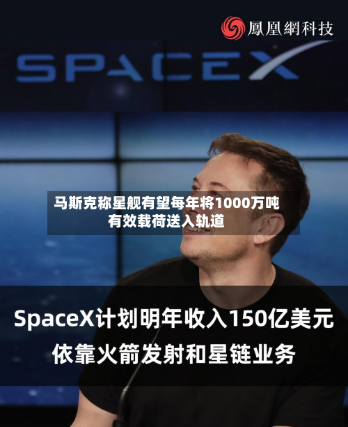马斯克称星舰有望每年将1000万吨有效载荷送入轨道-第2张图片