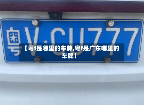 【粤f是哪里的车牌,粤f是广东哪里的车牌】-第3张图片