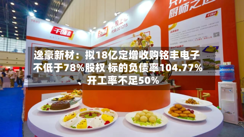 逸豪新材：拟18亿定增收购铭丰电子不低于78%股权 标的负债率104.77%、开工率不足50%-第1张图片