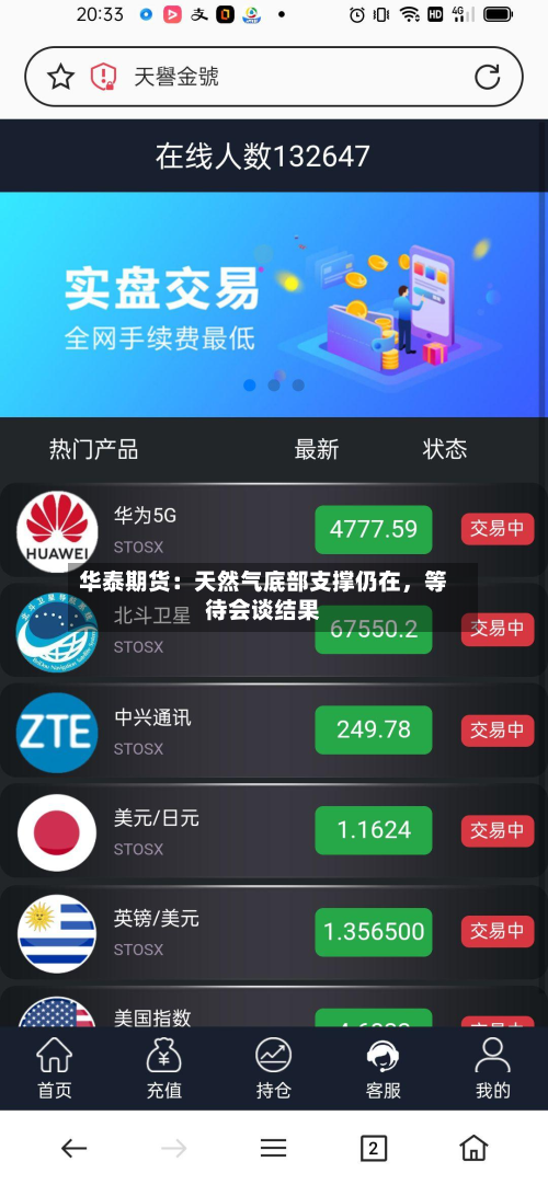 华泰期货：天然气底部支撑仍在	，等待会谈结果-第1张图片