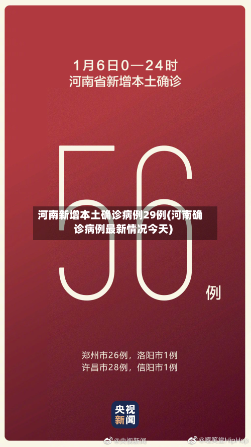 河南新增本土确诊病例29例(河南确诊病例最新情况今天)