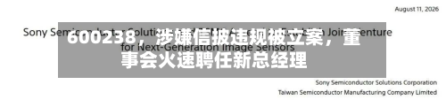 600238	，涉嫌信披违规被立案，董事会火速聘任新总经理-第3张图片