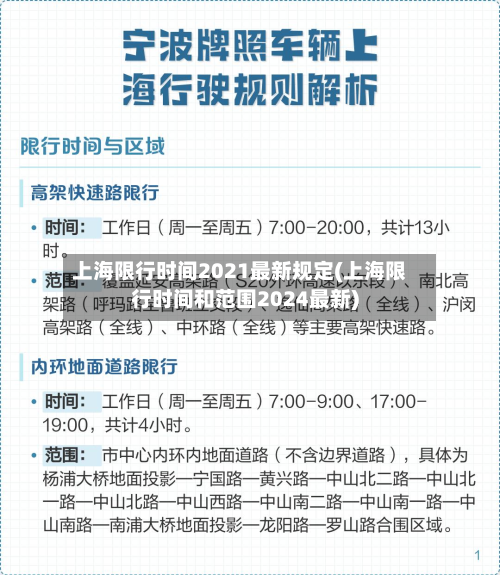 上海限行时间2021最新规定(上海限行时间和范围2024最新)-第2张图片