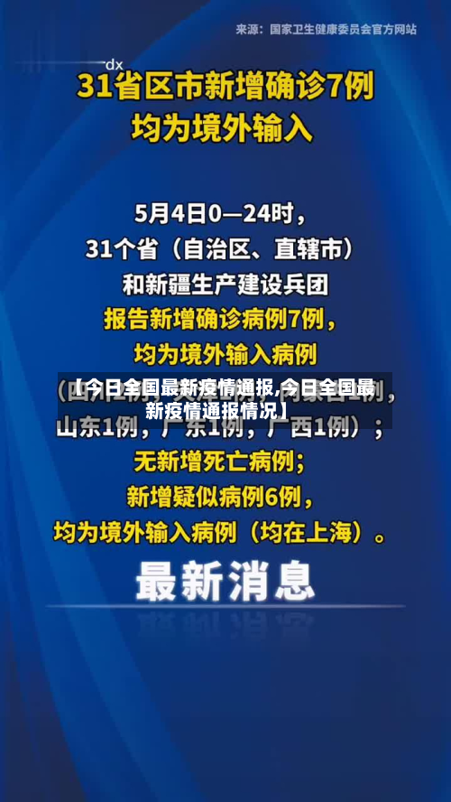 【今日全国最新疫情通报,今日全国最新疫情通报情况】-第2张图片