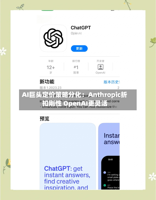 AI巨头定价策略分化:Anthropic折扣刚性 OpenAI更灵活-第2张图片