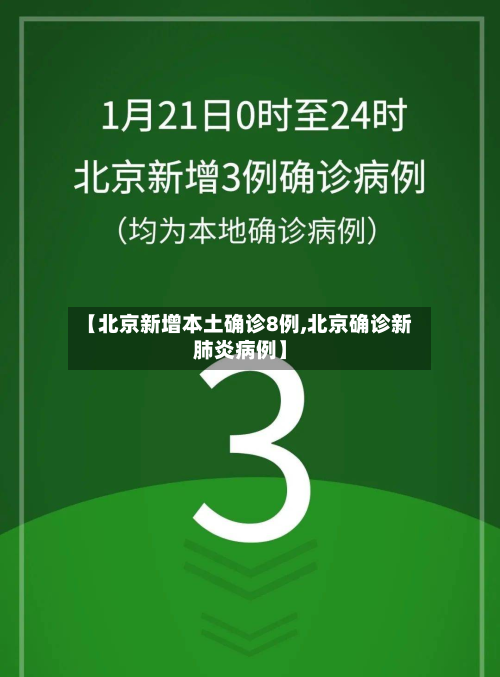 【北京新增本土确诊8例,北京确诊新肺炎病例】-第2张图片